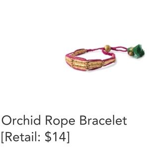 Noonday Orchid Rope Bracelet